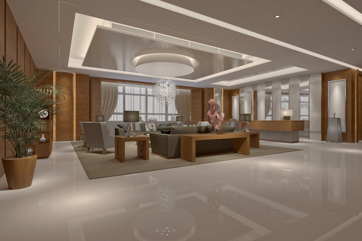 Metallic marble epoxy floor with flowing patterns